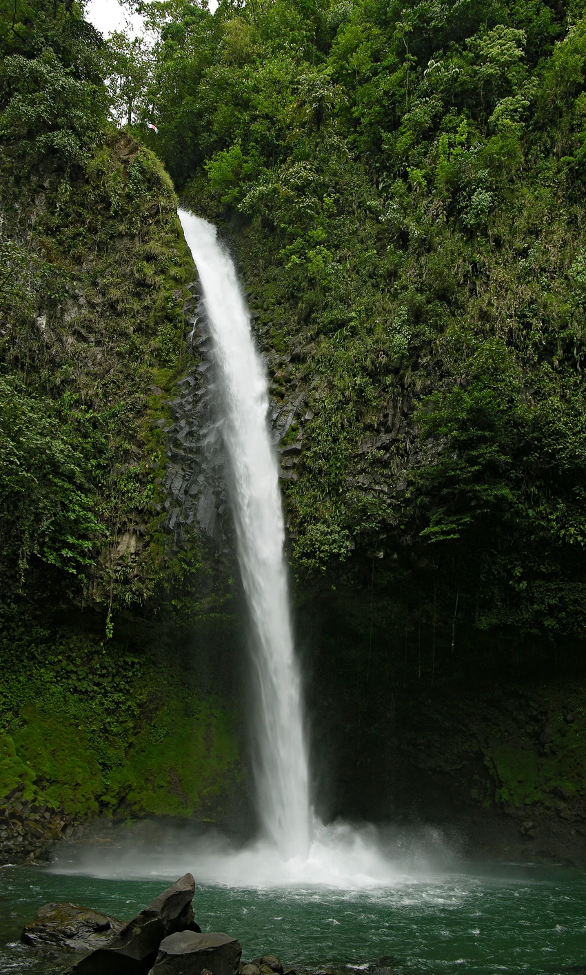 La Fortuna Waterfall, portrait crop